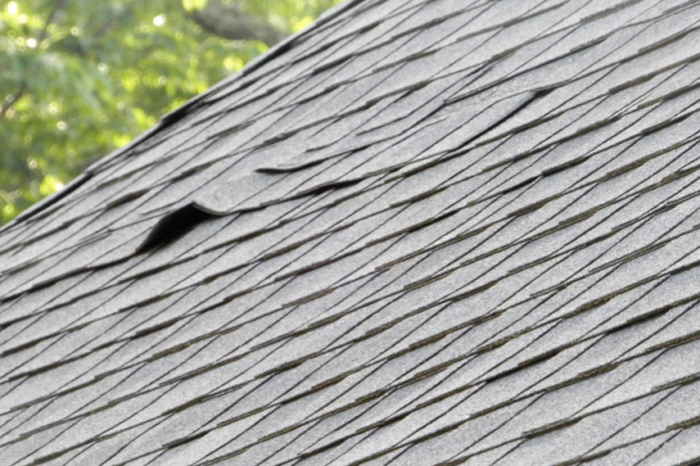Buckling or Curled Shingles